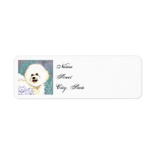 Etiqueta Bichon elegante Frise