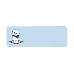 Etiqueta Bichon Frise Sailor Boy Blue