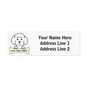 Etiqueta Bichon personalizado Frise