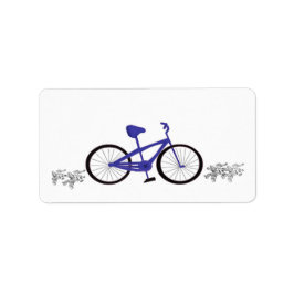 Etiqueta Bicicleta azul