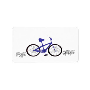 Etiqueta Bicicleta azul