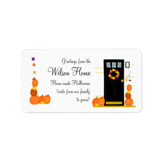 Etiqueta Bienvenida Halloween