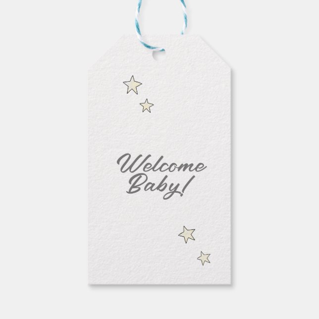 Etiqueta Bienvenido Bebé! (Reverso)