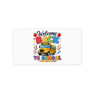 Etiqueta Bienvenido de vuelta al autobús escolar Camisetas