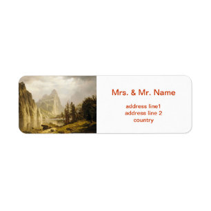 Etiqueta Bierstadt Albert Merced River Yosemite Valley