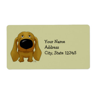 Etiqueta Big Nose Dachshund