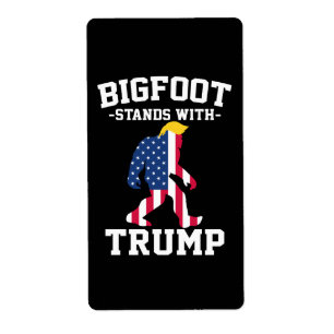 Etiqueta Bigfoot Apoya a Trump Elecciones 2024