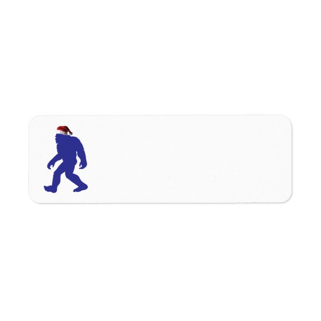 Etiqueta Bigfoot Santa Claus (Frente)
