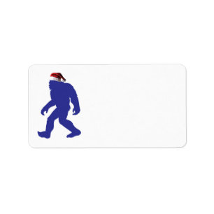Etiqueta Bigfoot Santa Claus
