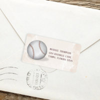 Birday Vintage Baseball All Star Return Address