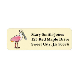 Etiqueta Birdorable Roseate Spoonbill