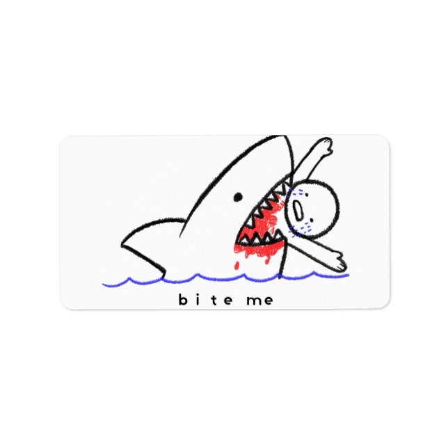 Etiqueta Bite Me (Frente)