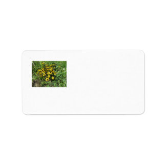 Etiqueta Black Eyed Susan Flower Lable