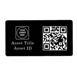 Etiqueta Black Inventory QR | Custom Product Business Code