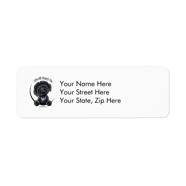 Etiqueta Black Labradodle IAAM (Frente)