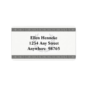 Etiqueta Black Laurel Wreath