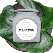 Etiqueta blanca del embalaje del producto de las v