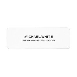 Etiqueta Blanco blanco negro claro legible Minimalista