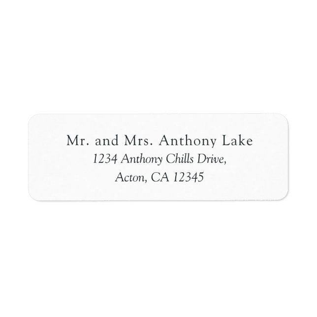 Etiqueta Blanco claro (Frente)