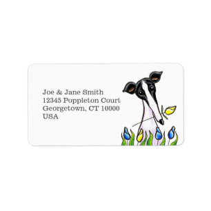 Etiqueta Blanco del amor del galgo