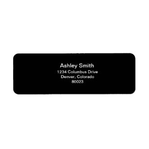 Etiqueta blanco y negro son elegantes