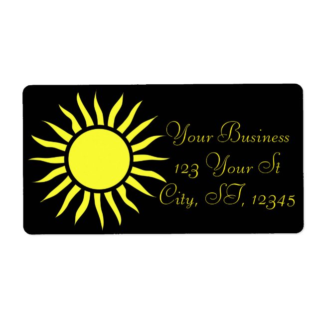 Etiqueta Blazing Sun Thunder_Cove (Frente)