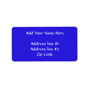 Etiqueta Blessed Mother Blue