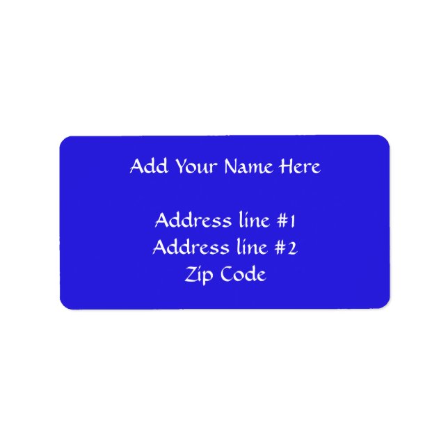 Etiqueta Blessed Mother Blue (Frente)