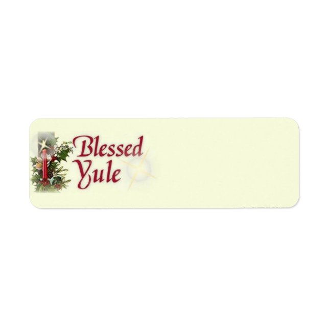 Etiqueta Blessed Yule Labels (Frente)