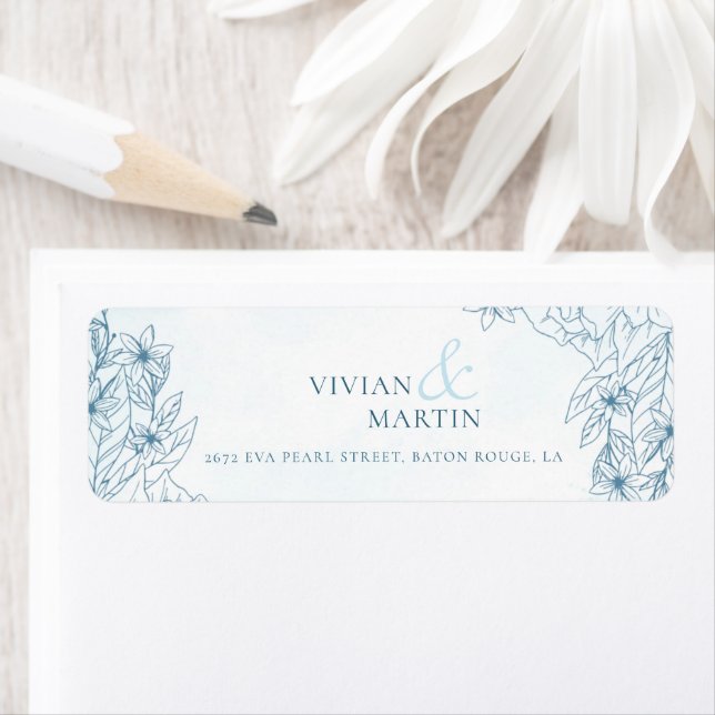 Etiqueta Bloom In the Winter Wedding Address (El florecimie (In situ)