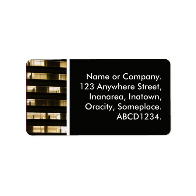 Etiqueta Bloque de Office (Frente)