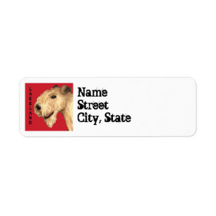 Etiqueta Bloque del color de Lakeland Terrier
