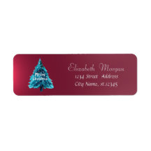 Blue Christmas Tree Red Holiday,Navidades