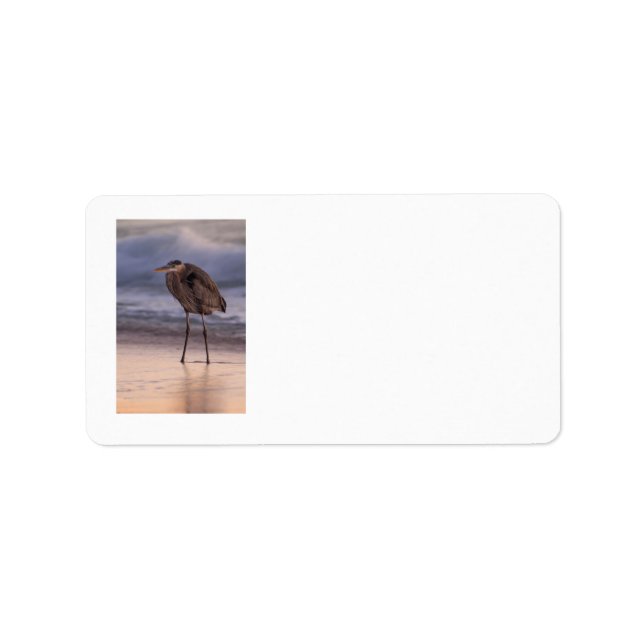 Etiqueta Blue Heron Sunset (Frente)