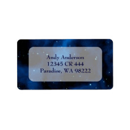 Etiqueta Blue Starry Sky