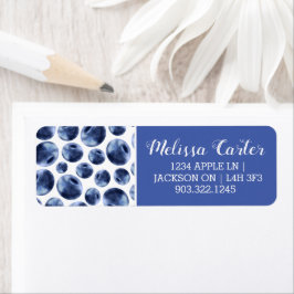 Etiqueta Blueberries Imprimir patrón de frutas