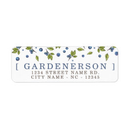 Etiqueta Blueberries modernos