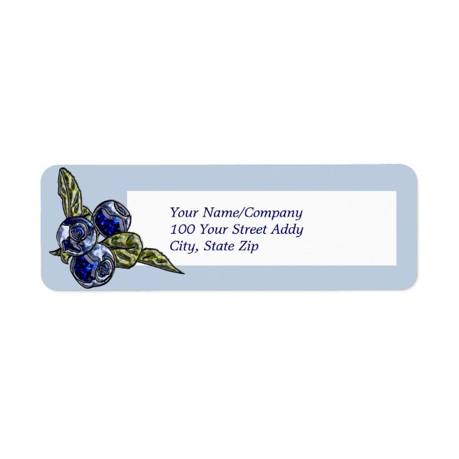 Etiqueta Blueberry (Frente)