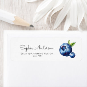Etiqueta Blueberry Berry Sweet Summer