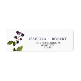 Etiqueta Blueberry | Boda Botánico moderno