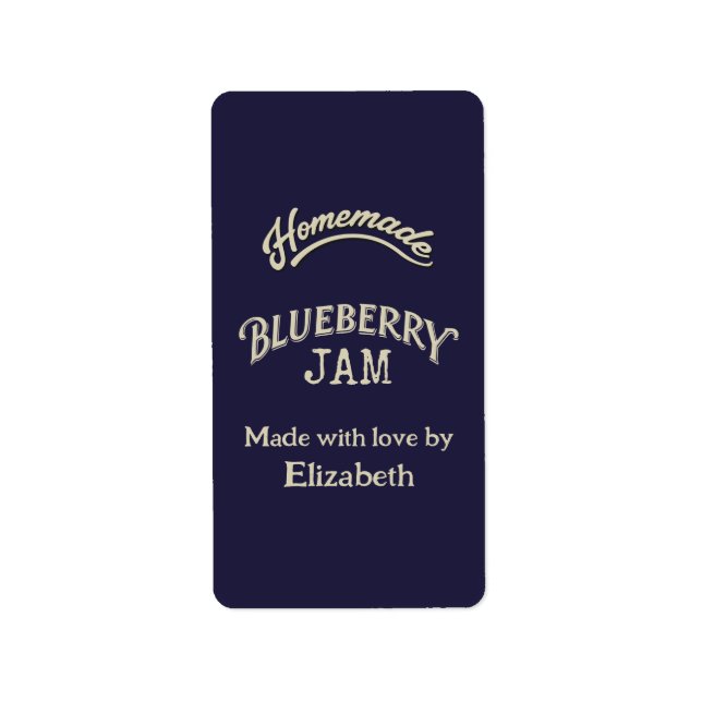 Etiqueta Blueberry Jam (Frente)