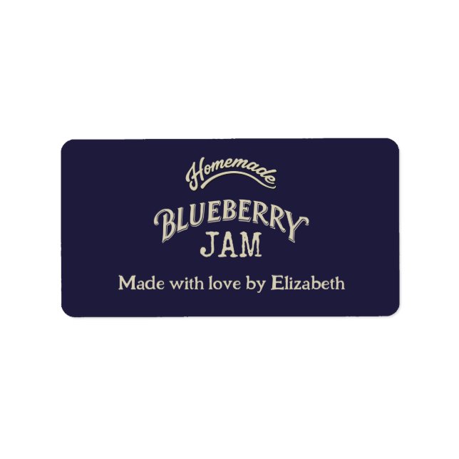 Etiqueta Blueberry Jam (Frente)