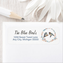 Etiqueta Bluebird Couple Art