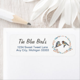 Etiqueta Bluebird Couple Art