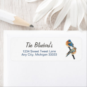 Etiqueta Bluebird Couple Art