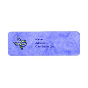 ETIQUETA BLUEBONNETS DE TEJAS