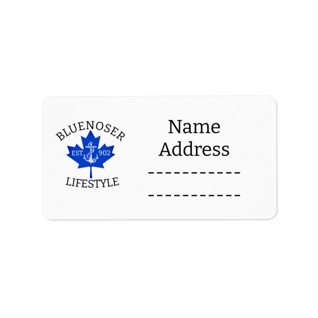 Etiqueta Bluenoser Lifestyle Maple leaf 902 Eh! (Frente)