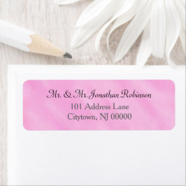 Etiqueta Boda acuarela rosa claro