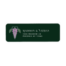 Boda Art Nouveau Plata Wisteria Rosa