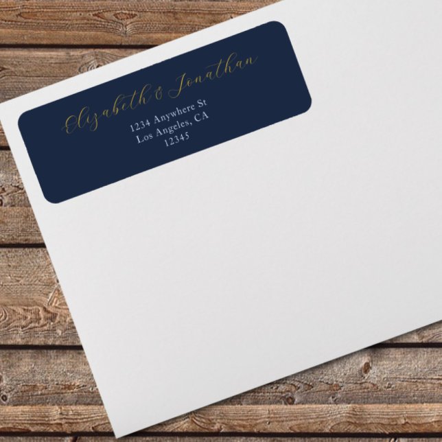 Etiqueta Boda azul opulento (Subido por el creador)